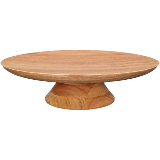Swanson Shoji Cake Stand Wooden L Natural Approx. Diameter 30 x Height 8cm Footed Plate Afternoon Tea Party HF-005N