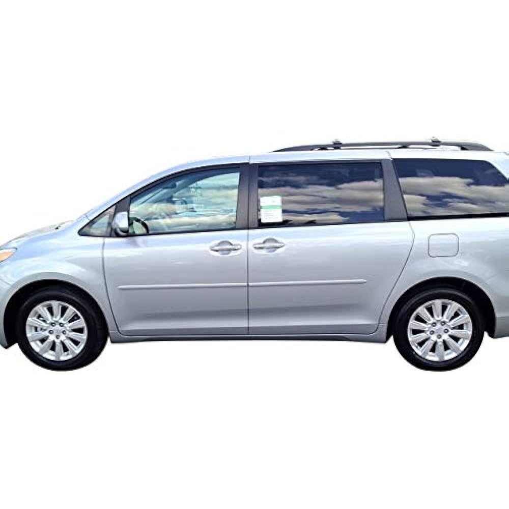 Painting body side molding for Toyota Shinna. Paint with factory painting code. BSM Sienna2011-12