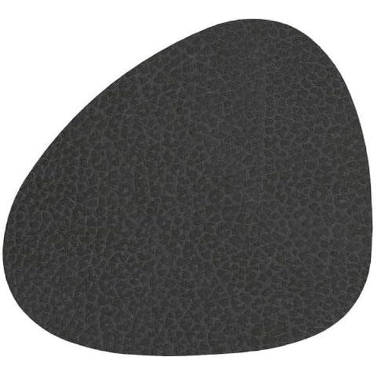 LINDDNA Coaster Glass Mat Curve Hippo Black-Anthracite 8P 981286-CN