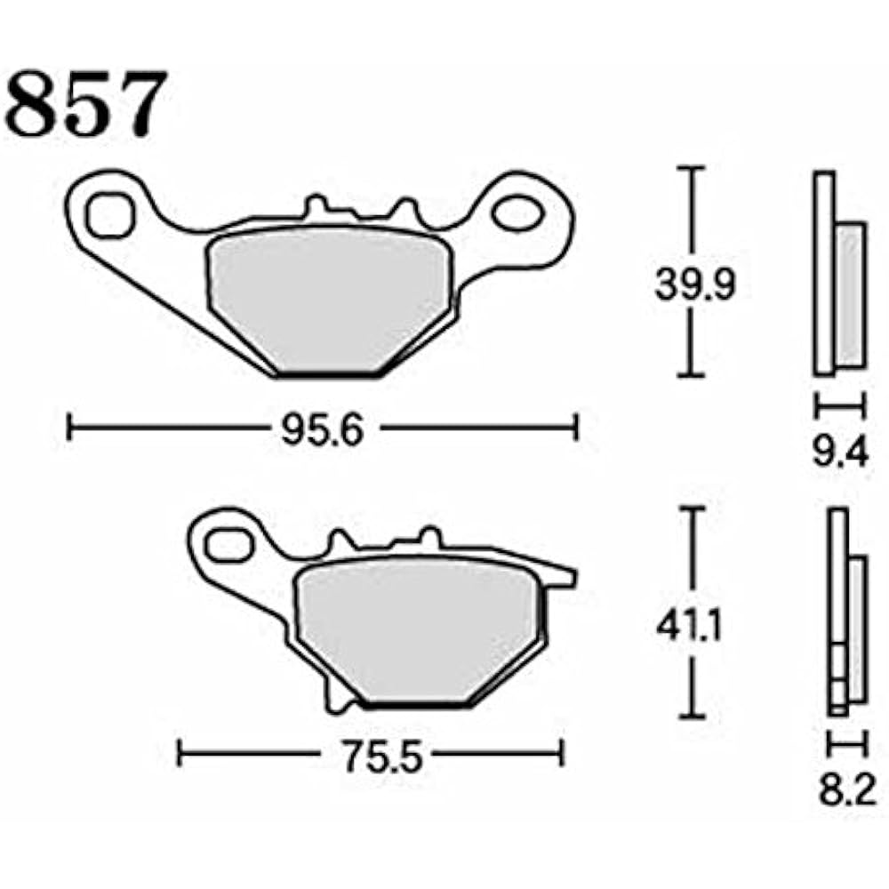 RK Brake Pad FINE ALLOY SUZUKI:Address V100 '96~'00 (Front) etc. Motorcycle Motorcycle Two Wheel RK-857FA5