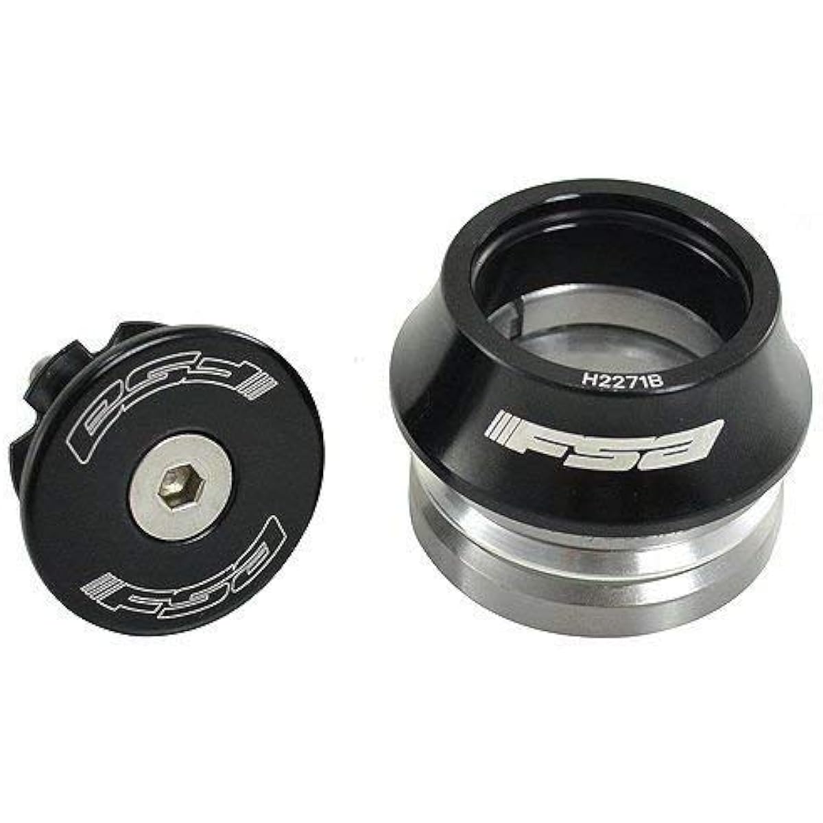 FSA Orbit is-2 1-1/8 Threadless OD 45mm Road Bike Integrated Headset withTop Cap, XTE1535-N