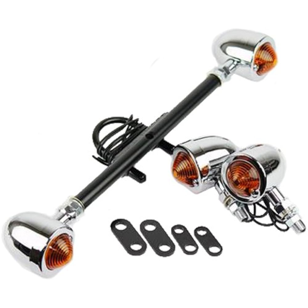 GOODS Down Mount Turn Signal Kit (Long) Small Bullet Clear SR400/500 61-73121-LSR