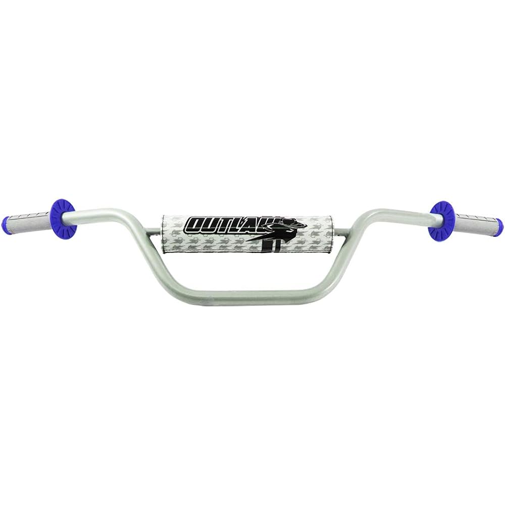Outlaw Racing Dart Bike Grip Half Waffle Grip Blue PP2671BU
