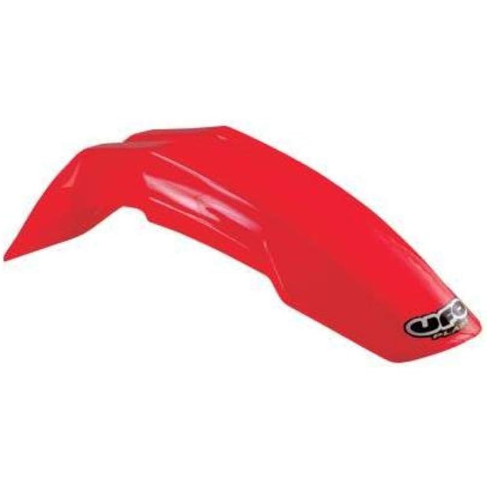 UFO Plastic Universal Super Moto Front Fender -Design 2-00-12 CR Red Color: Red