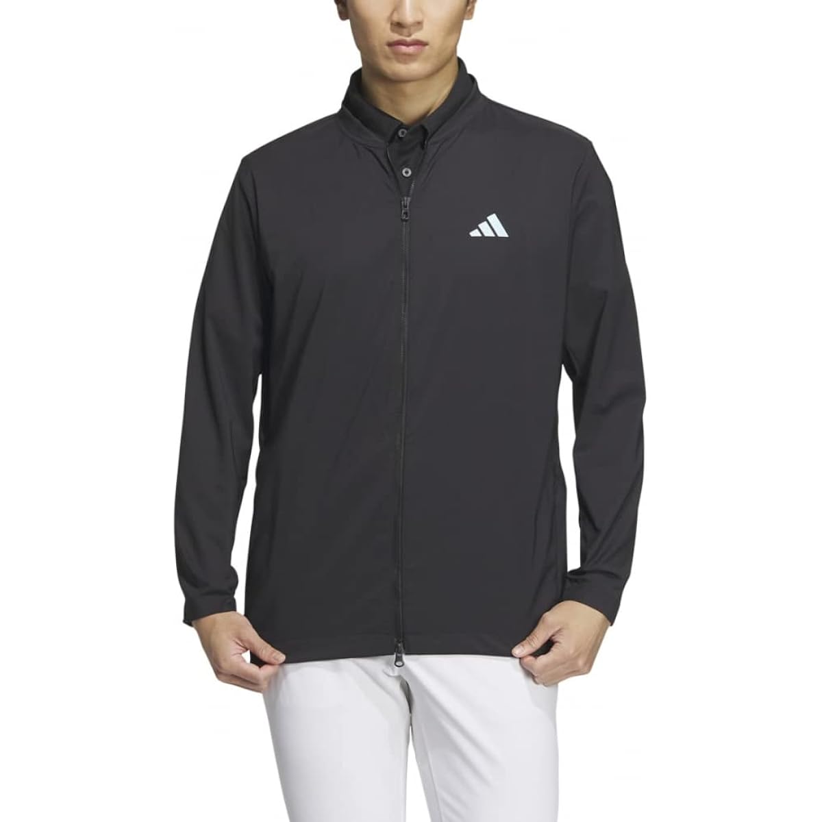 [Adidas] Men's Bourson Long Sleeve Full Zip Crew Neck Jacket