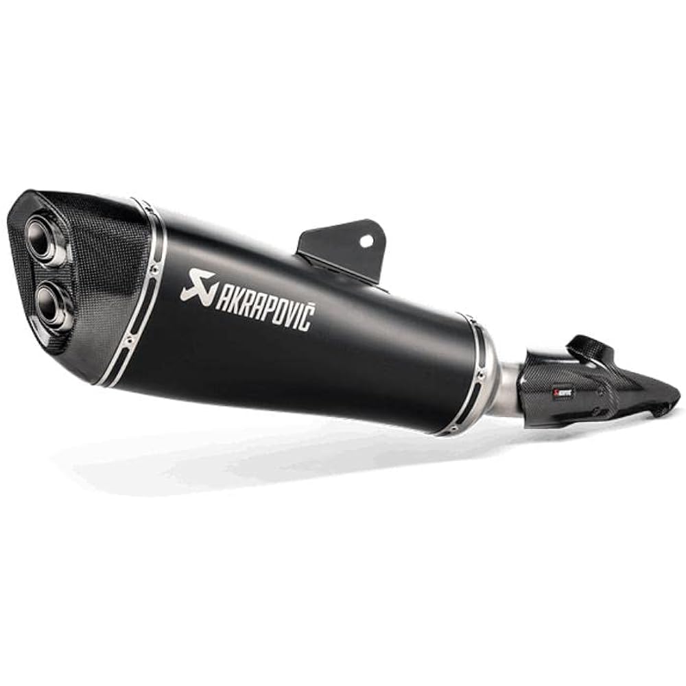 AKRAPOVIC Slip-on Muffler Titanium Black Compatible with Euro Regulations R1250R/RS (19-21)