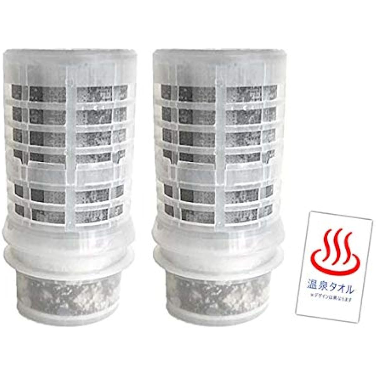 Gaia no Mizu 135 Faucet Water Purifier Cartridge Set of 2 Comes with original hot spring towel/Can be used for 2 months at 50 liters per day/