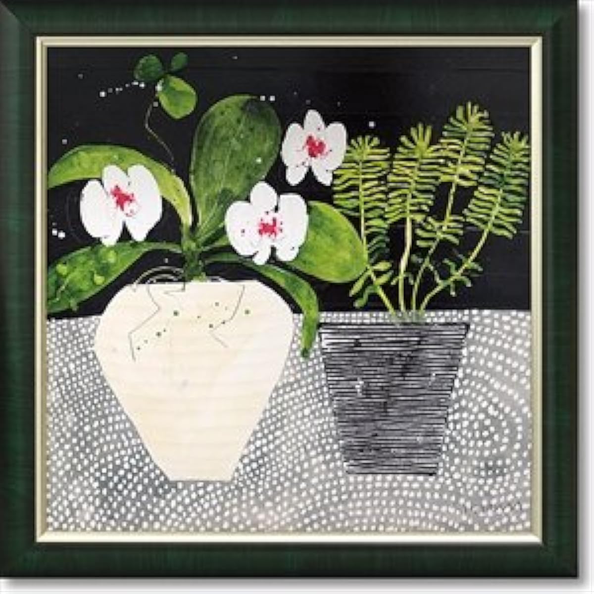 U-Power Susan Brown Susan Brown Gel Processed Art Frame "Orchid Mosaic" SB-13501