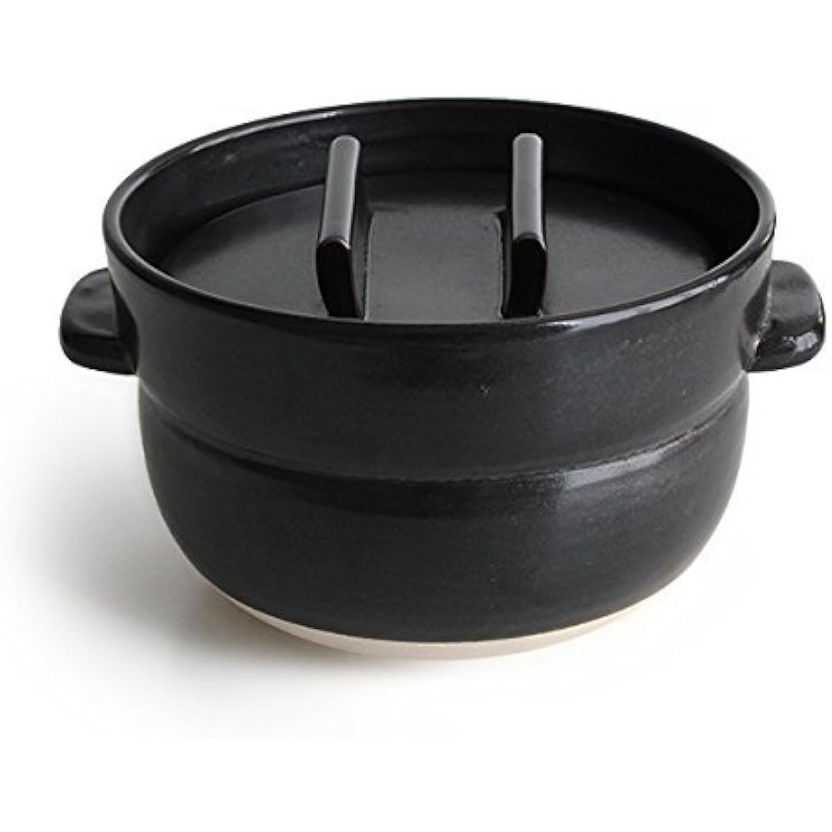 Kamoshika Tool Shop Rice Pot 2 Cups Black