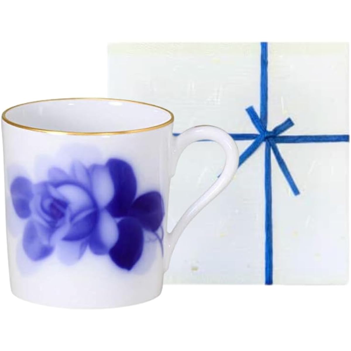 [Okura Touen Washi paper wrapping] Blue Rose (8211) Mug
