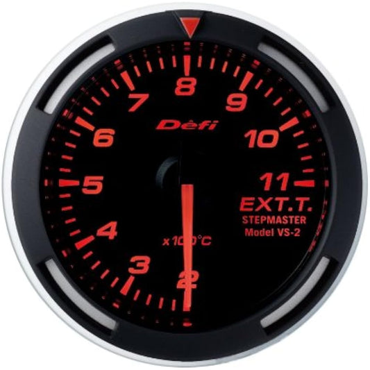 Nippon Seiki Defi Meter [Racer Gauge] 52φ Exhaust Temperature Gauge (Red) DF06805