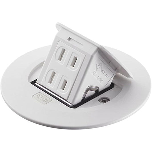 Panasonic Residential F Type Upcon Round 2 Ports Matte White DU1100MW