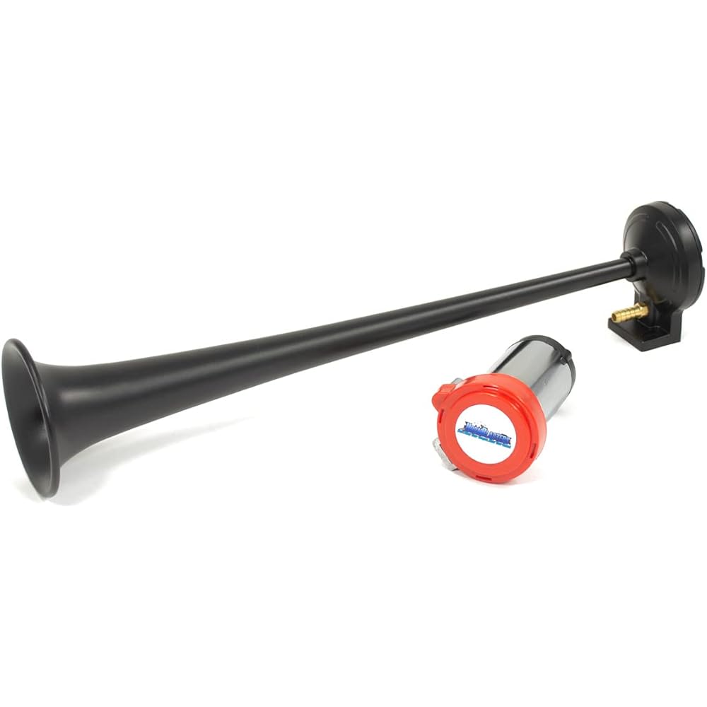 With Hornblasters Masket Air Horn Compressor