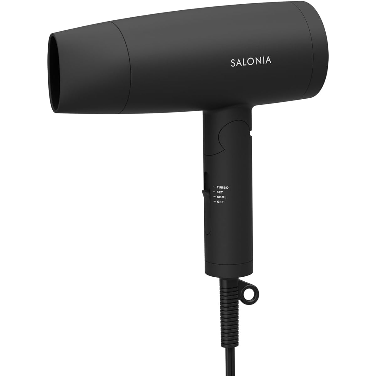SALONIA | Speedy Ion Dryer [Black] Hair Dryer Large Air Volume Quick Drying Lightweight Negative Ion SL-013BK