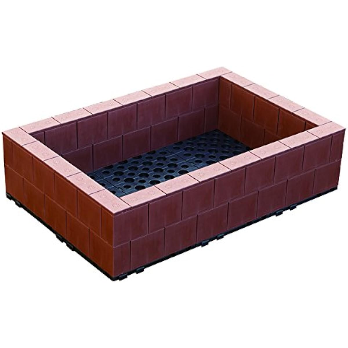 System farm (assembled flower bed/vegetable garden) 60cm x 90cm x 2 tiers set Brown