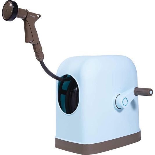 Iris Ohyama Full Cover Hose Reel 30M 6 types of water flow Contains pressure resistant thread so it is highly durable against twisting FHHG-30 Blue