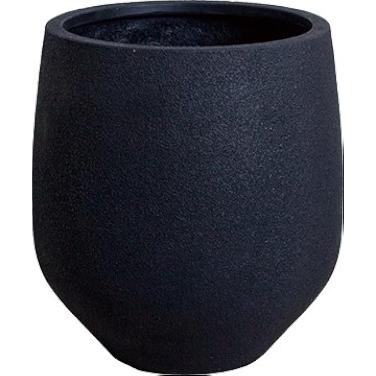 Plus Garden FRP Large Flower Pot Io Middle M Black H342-02