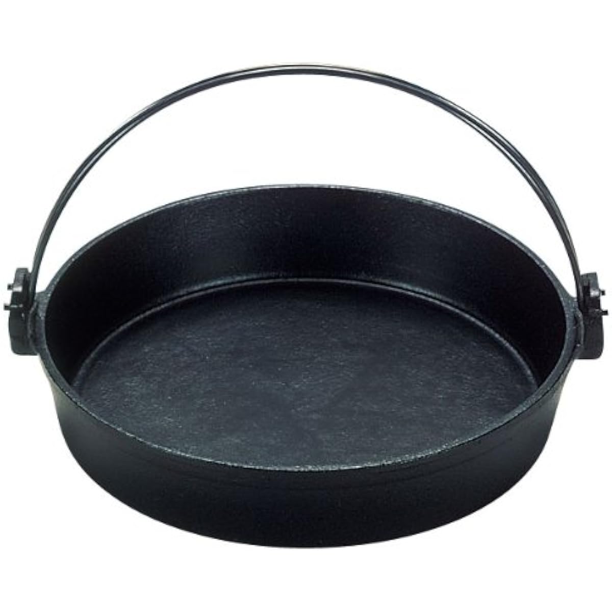 Sanwa Seiki Seisakusho Sukiyaki pot with vine (black paint) 30cm iron casting QSK50030