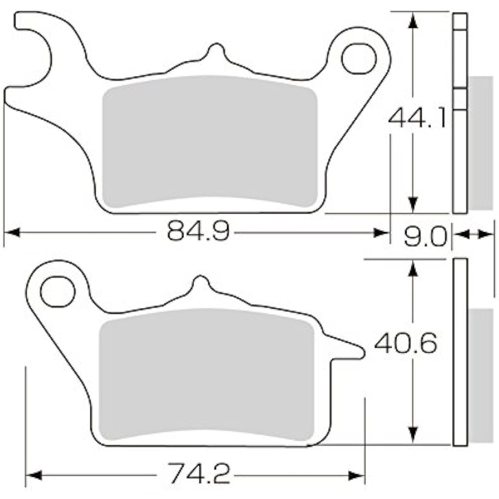 KITACO SBS Brake Pad 223CT Tricity 125/ABS, Tricity 155 777-0223040