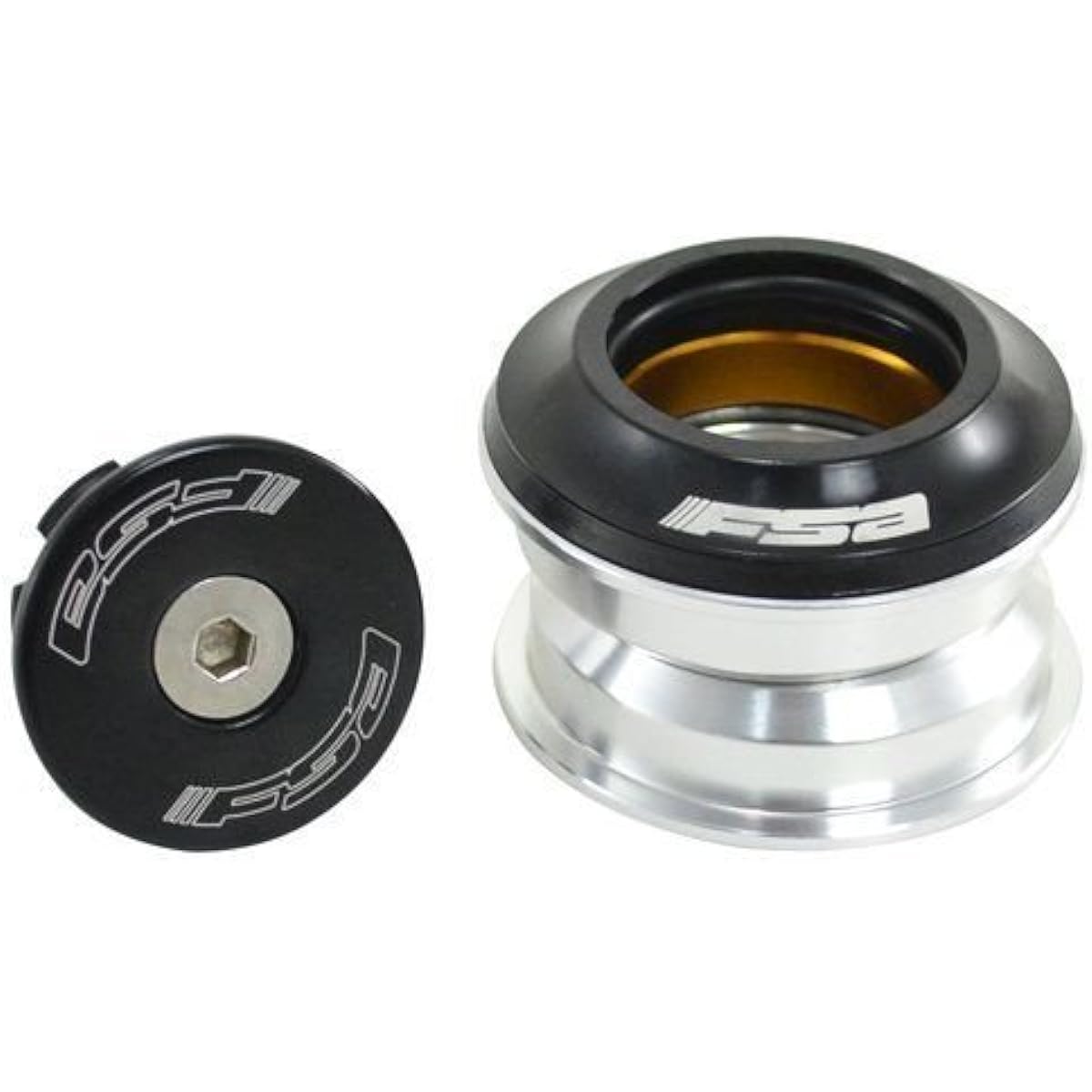 FSA Orbit Z 1-1/8Inches 44mm Threadless 1-1/8Inches Headset with Top Cap, NO.9M/CUP/CC, XTE1528