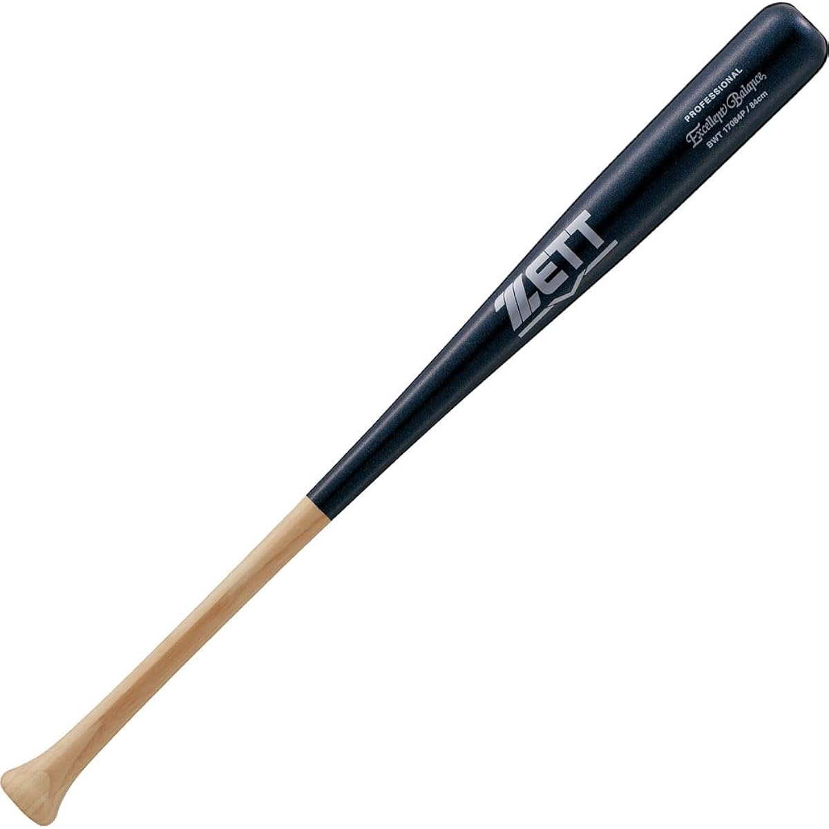 ZETT Baseball Hard Baseball Bat Wooden (Aitake) Excellent Balance BWT17084P