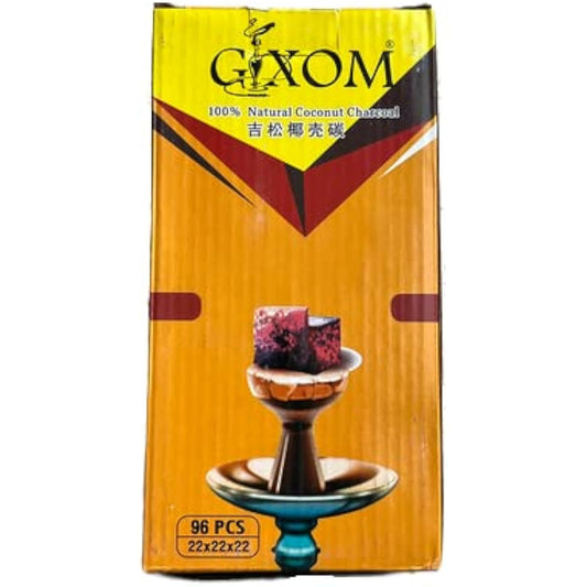 GIXOM Coconut Charcoal Shisha Charcoal 96pcs (gm002)