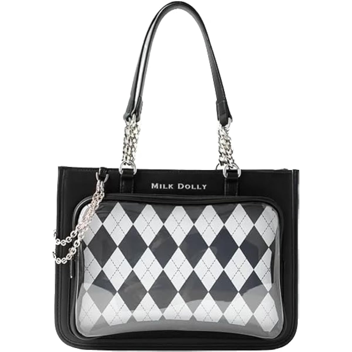 G triger FUYUUNEKO Argyle Ita Bag Ita Bag Floating Cat MILKDOLLY Milk Dolly Fuyuneko Black Black