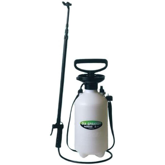 Full Plastic Diamond Spray No.8655 Pressure Sprayer 5L 2-Head Type with 3 Stage Telescopic Nozzle Made of Engineering Plastic (Maximum 1.5m)