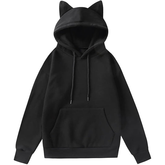 [newsight] Cat Ear Hoodie, Women's, Autumn/Winter, Cat Ear Shape Design, Hooded Fleece-lined Parka, Couple Parka