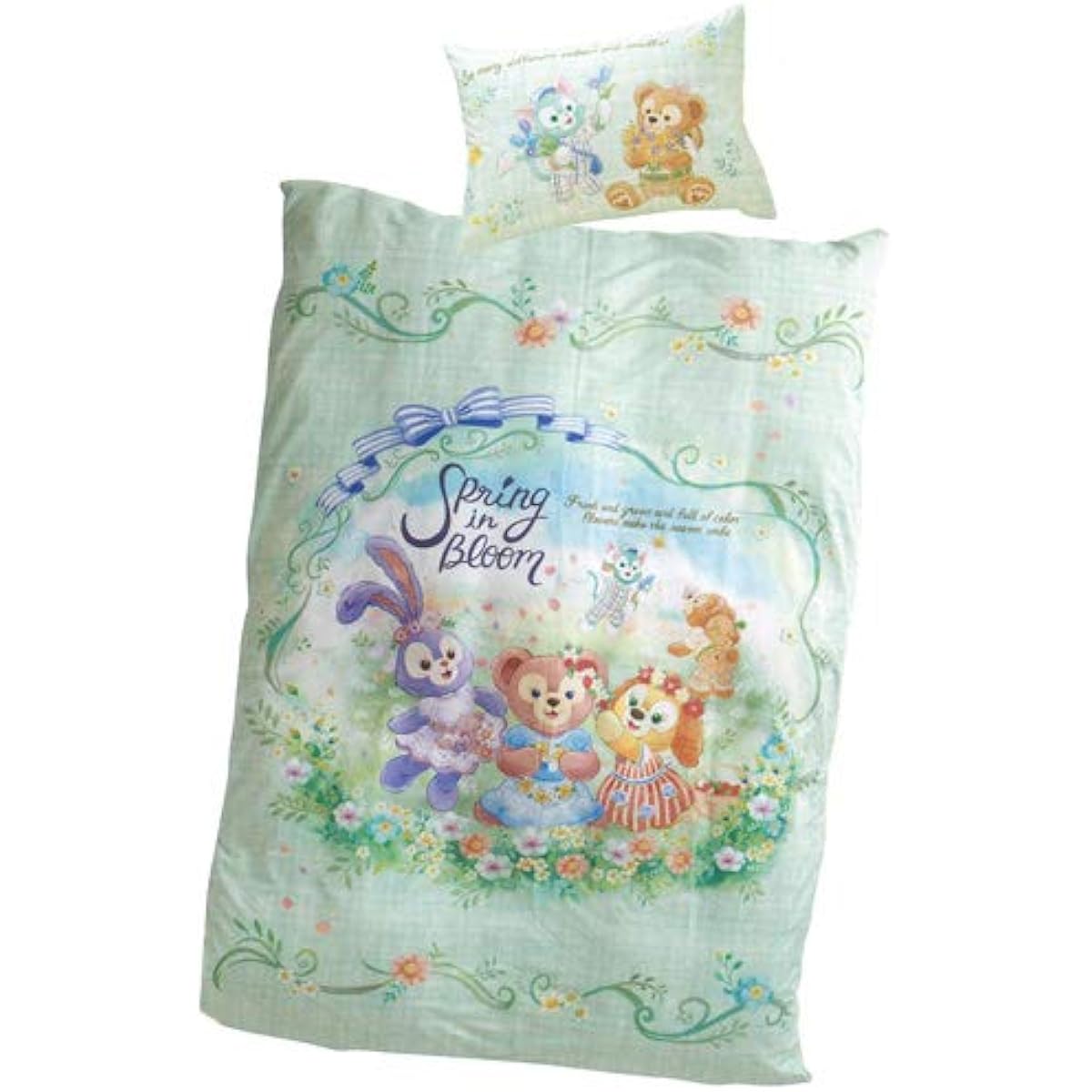 Duffy & Friends Duvet Cover & Pillow Case [Tokyo Disney Sea Exclusive] Duffy & Friends Spring in Bloom 2021 Disney Goods Souvenir