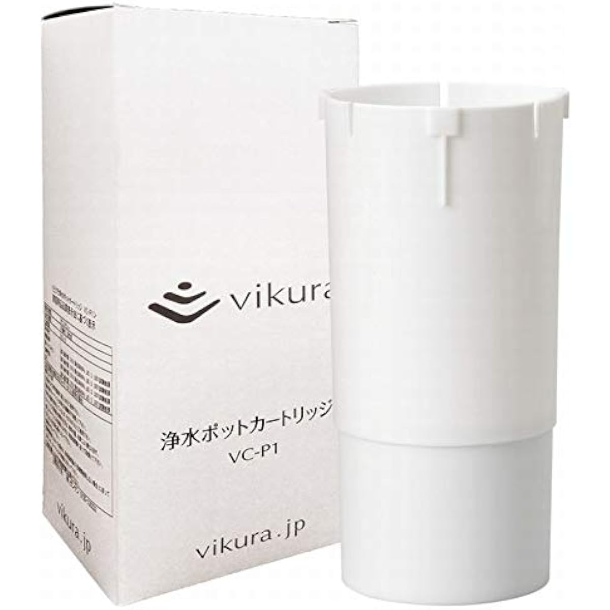 Vikura Water Purification Pot Cartridge x 2 Set (Vikura) [VC-P1] [Water Purifier] [Zenken]