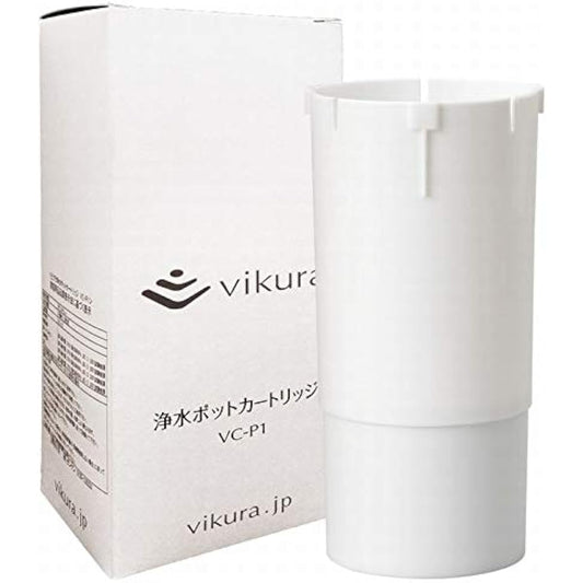 Vikura Water Purification Pot Cartridge x 2 Set (Vikura) [VC-P1] [Water Purifier] [Zenken]