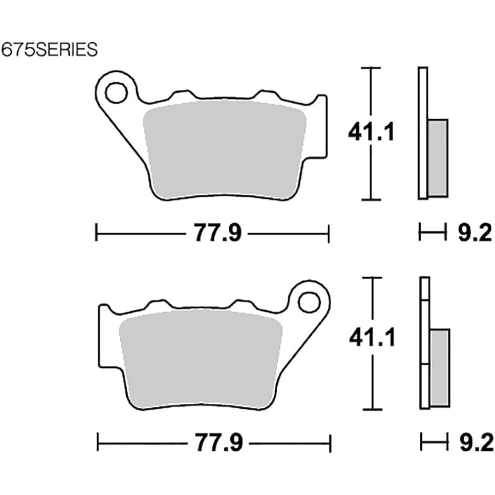 KITACO SBS Brake Pad 675HF Ceramic XR650 Majesty S Aprilia Beta Benelli BMW Fusabel Husqvarna Hyosun KTM Maico Triumph VOR Brembo Caliper etc. 777-0675000