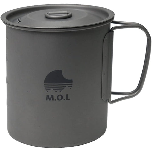 M.O.L Titanium Mug 750ml MOL-G008 (Open fireable/Single wall structure)