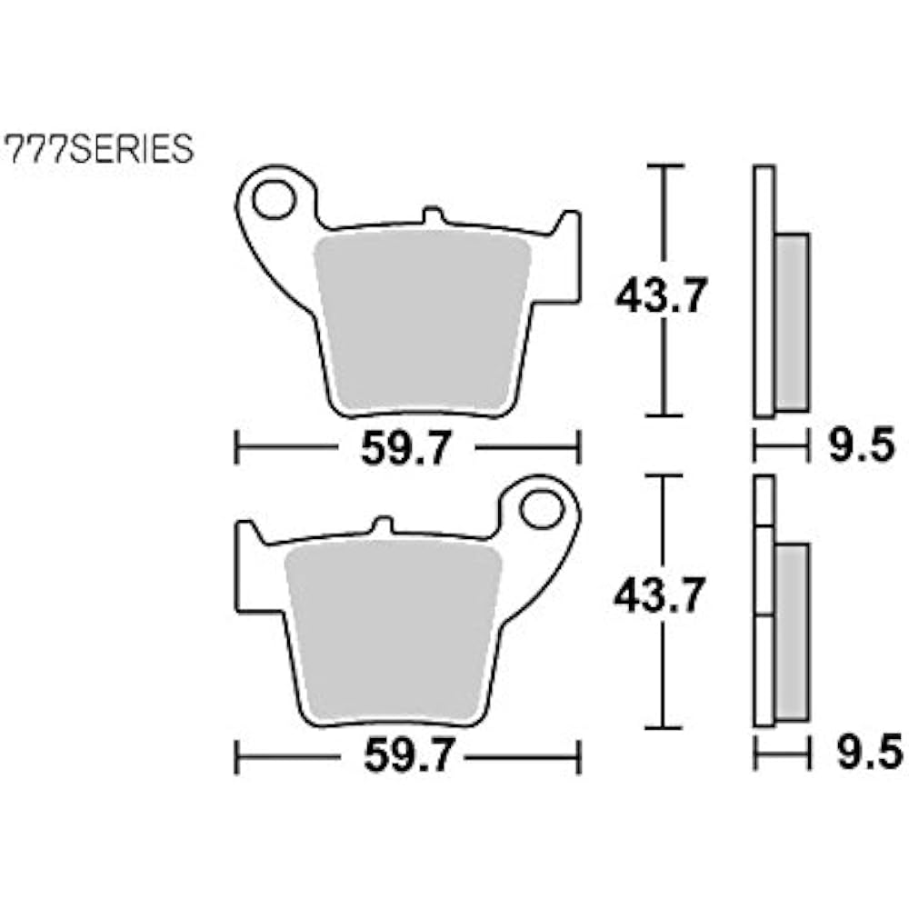 KITACO SBS Brake Pad 777SI Sinter Metal CRF150 CRF150R Braking Caliper etc. 777-0777070