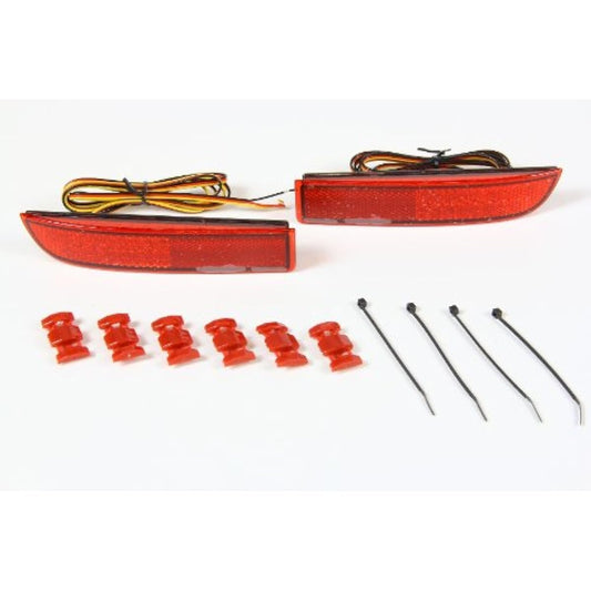 VALENTI RBR-T1 Jewel LED Rear Bumper Reflector Type 1 Red Toyota General Purpose