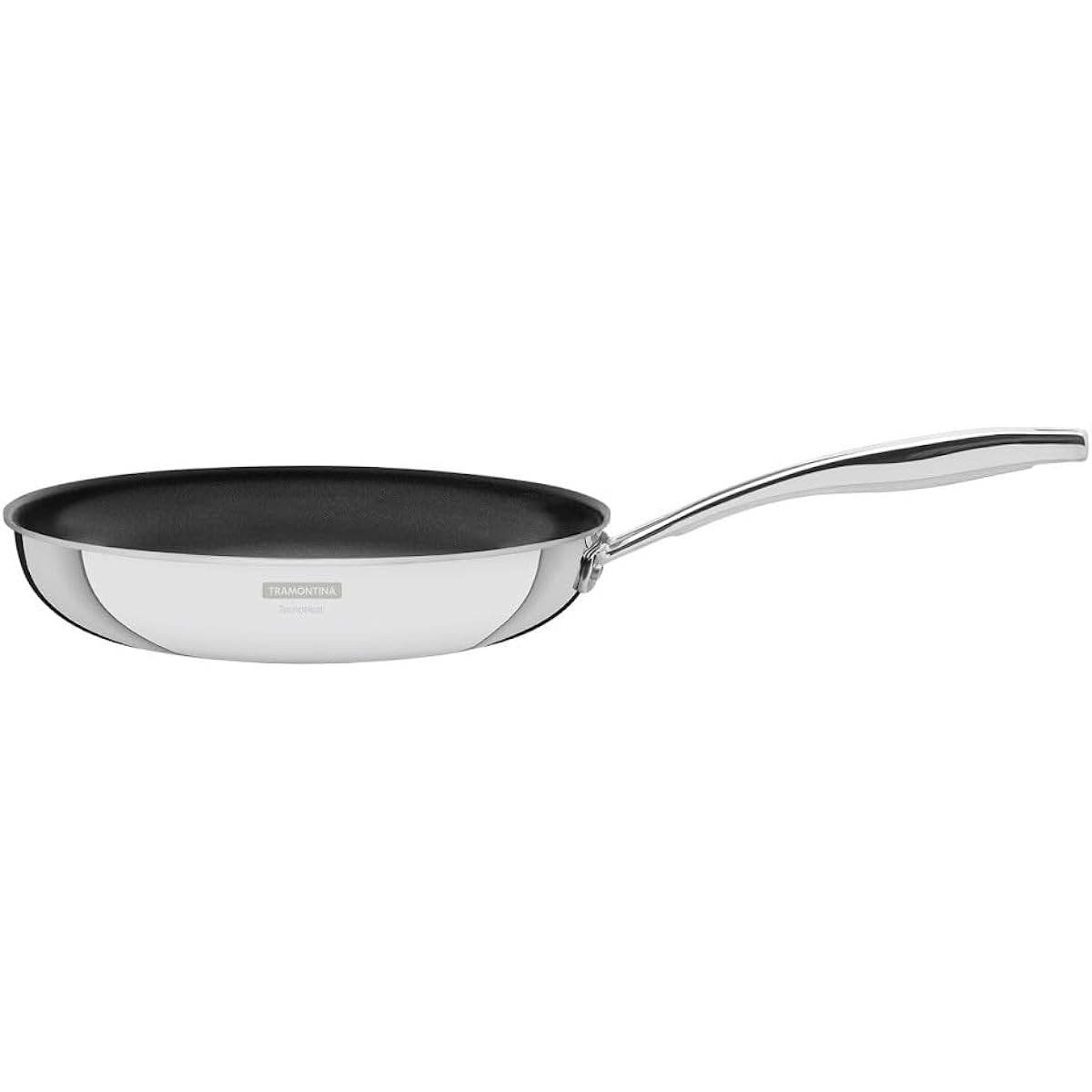 Tramontina Grano Non-Stick Frying Pan 26cm Stainless Steel Fluorine Coated All Three Layers Nonstick Dishwasher Safe Gas IH Compatible Respect for the Aged Day Housewarming Gift Made in Brazil 62155/267 TRAMONTINA