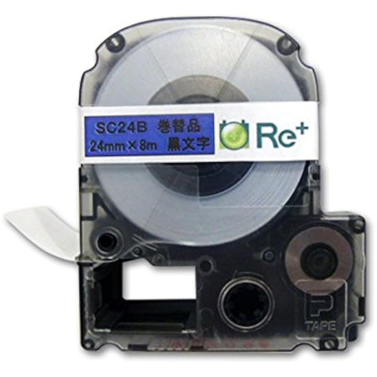 Recycled label tape 24mm blue for Replus Tepra SC24B