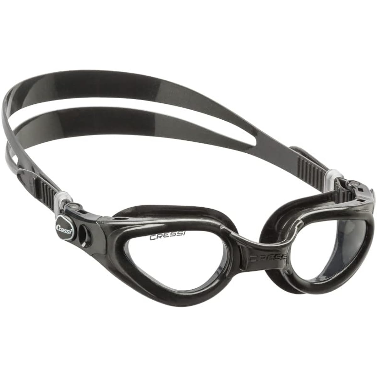 CRESSI Swimming Goggles Unisex [RIGHT] Curved Lens UV Protection, Scratch Prevention, Shatterproof Treatment [Genuine Product]