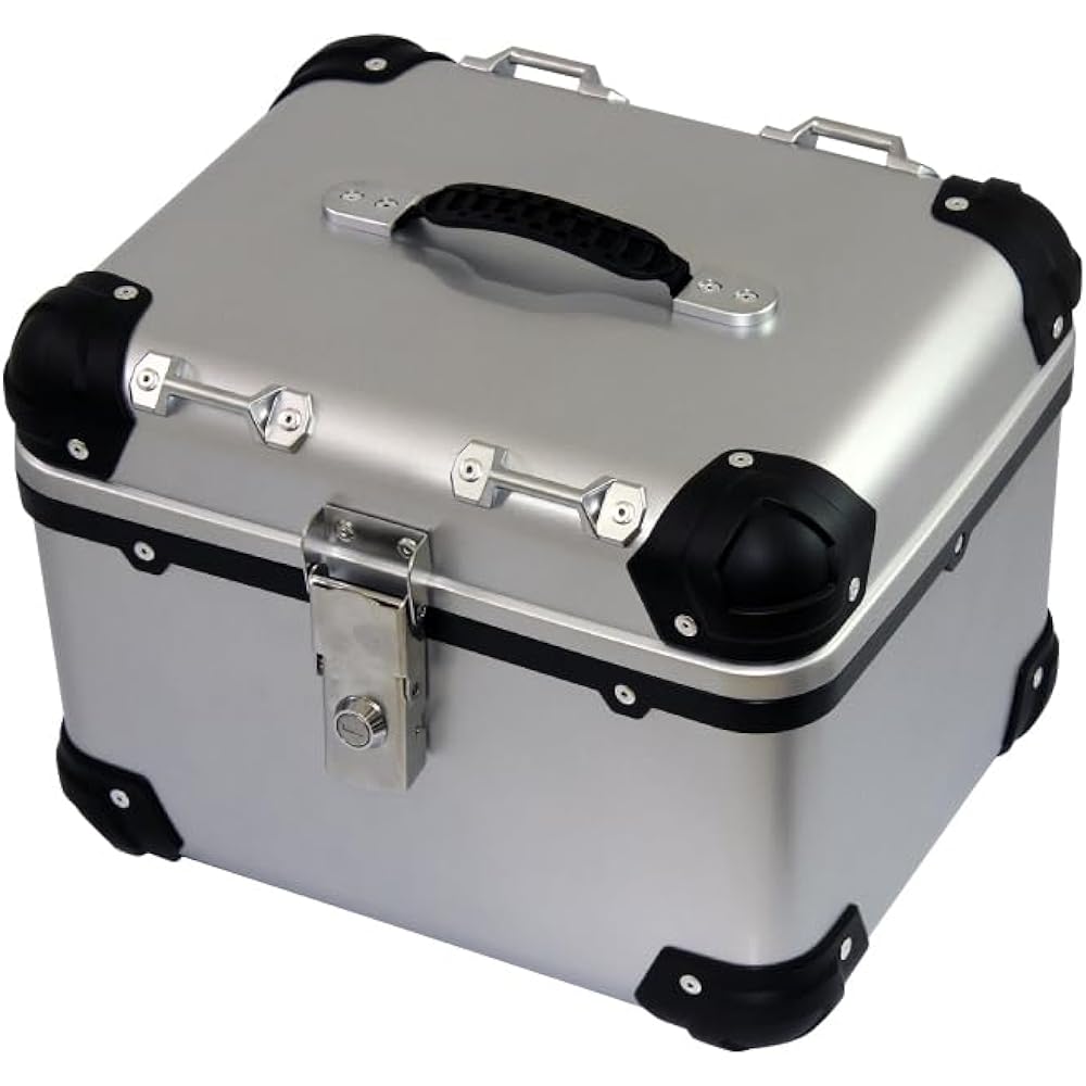 Motorcycle Rear Box E500 Top Case Across 30L Silver