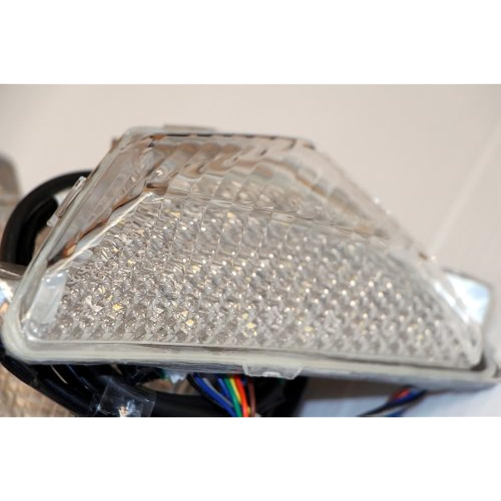 BOSSCOM LED turn signal with built-in daylight function, clear lens/position white, front ZX-6R/RR ZX6R-01WH