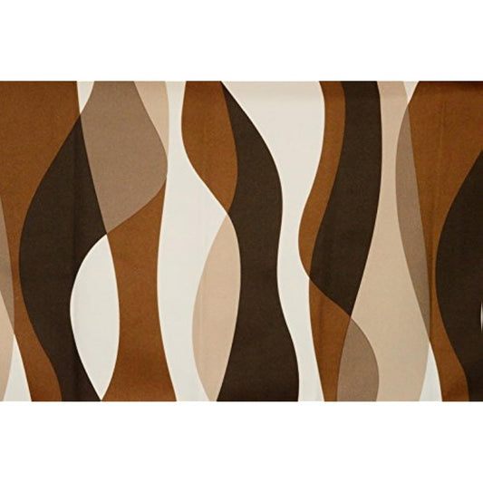 Arie Shape Memory Curtains Zephyr Set of 2 100 x 225 cm Brown