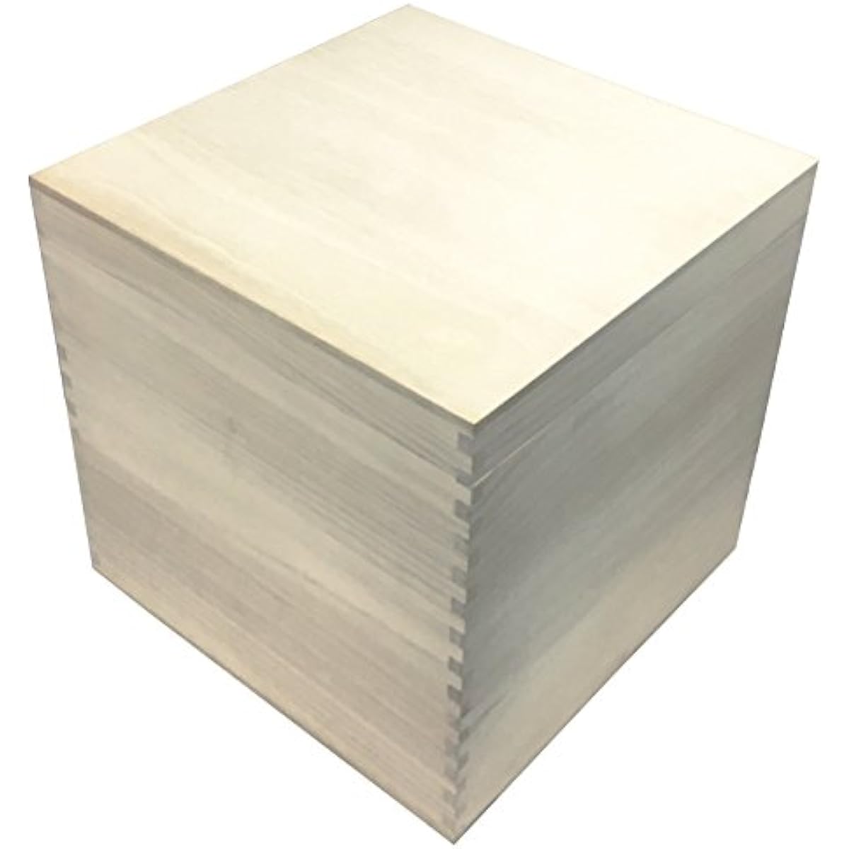 Paulownia box, high-grade dovetail (locking) specification full paulownia box, cube/cube type, extra large size (can also be stored in large metal racks)