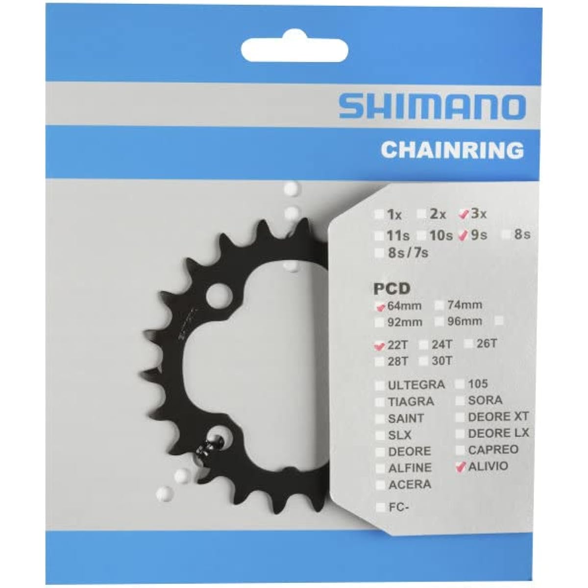 SHIMANO Repair Parts Chainring 36T-AC FC-M4050-B2 Y1WR98010