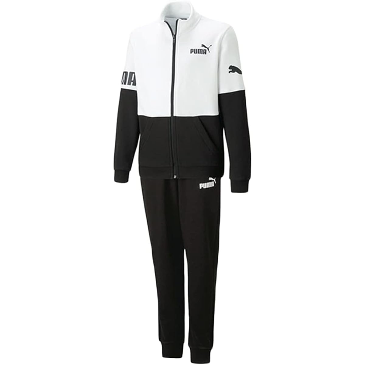 PUMA 675825 Boys' Top and Bottom Set Junior Jersey POWER Sweat Training Suit