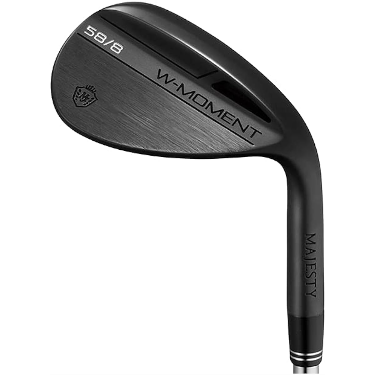 Majesty MAJESTY W-MOMENT WEDGE Majesty W-MOMENT WEDGE No-plated QPQ finish N.S.PRO 950GH Neo 35.25 inches Loft angle: 58 degrees Flex: S Black
