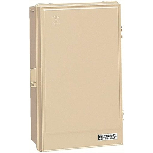 Mirai Kogyo Wall Box, No Roof, Vertical Type, Effective Fukasa 148, Beige, 1 piece price WB-4ALOJ