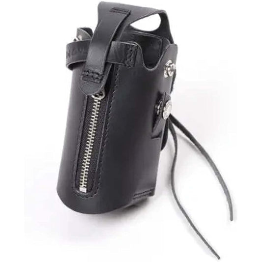 DEGNER Genuine Leather Cup & Drink Holder Black DH-8