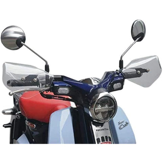 Asahi Windshield M1-02 Knuckle Visor Left and Right Set Clear HONDA Super Cub C125 (2BJ-JA48) '18~ [af Af]