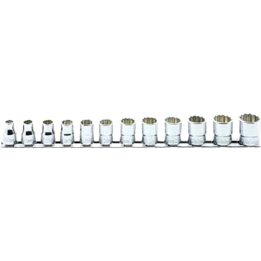 Yamashita Industrial Research Institute (Ko-ken) Socket Set 12 Squares RS3405M12 Drive Angle: 9.5mm 12 Pieces 1 Set
